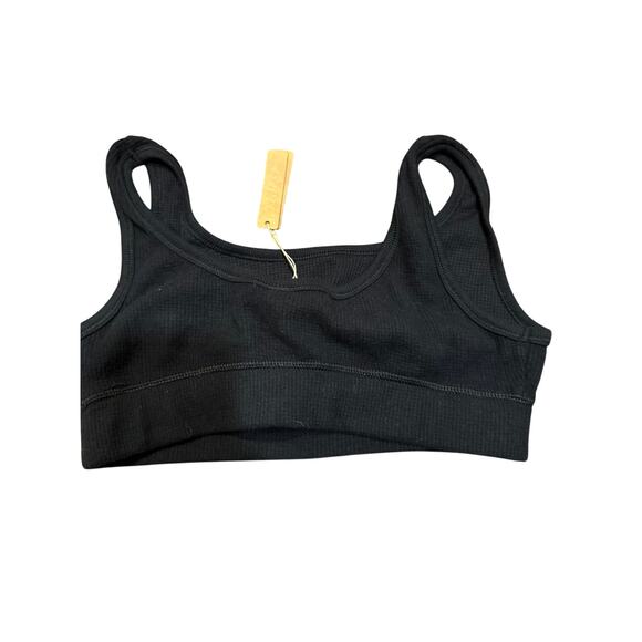 NWT SKIMS Black Waffle Scoop Bra in Onyx Size Large - Picture 5 of 7